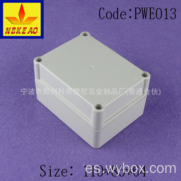 Caja de plástico impermeable IP65 caja de plástico caja electrónica caja de conexiones eléctricas caja de alambre PWE013 con tamaño 110 * 85 * 64 mm